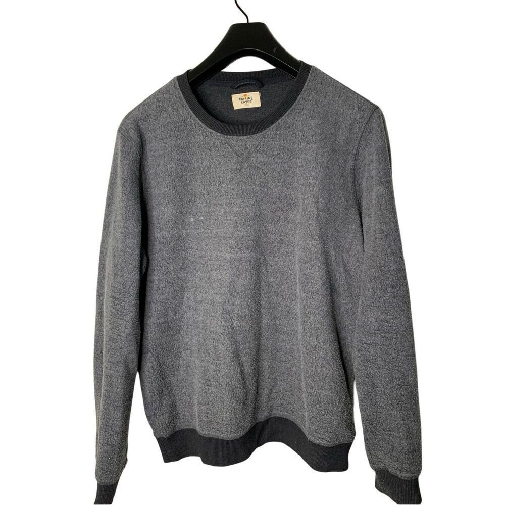 Marine Layer Sweatshirt Fleece Crewneck Pullover men's size small